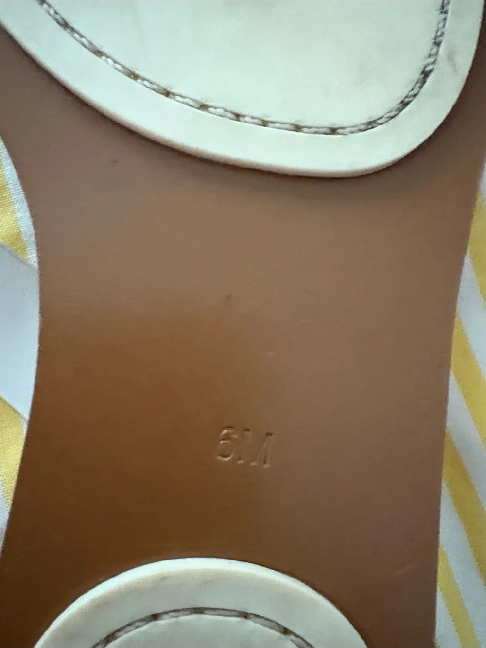 Tory Burch White Leather Thong Sandals with Gold Logo